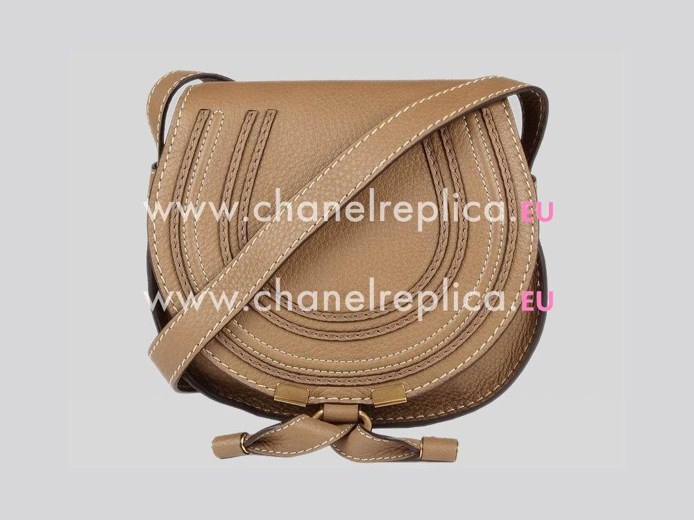 CHLOE Marcie Nano Calfskin Crossbody Bag Nut C460798