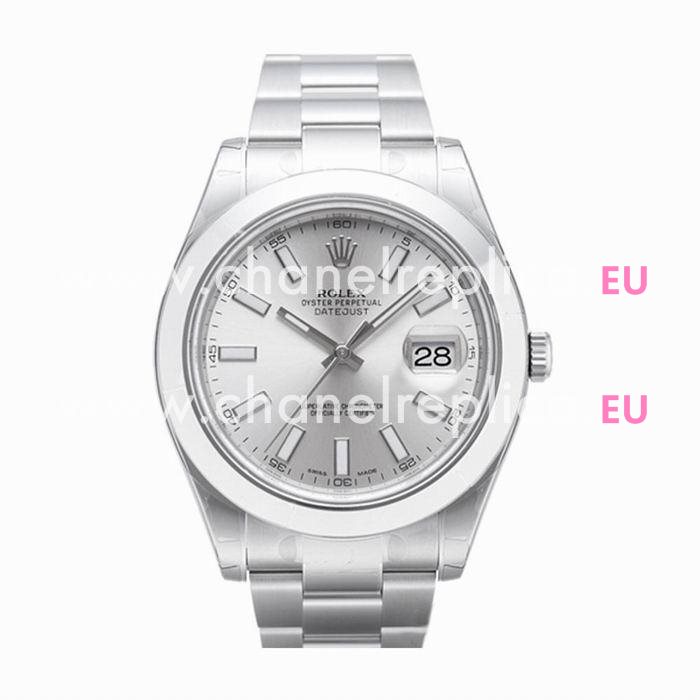 Rolex Datejust Automatic 41mm Stainless Steel Watch Silvery R116300-3