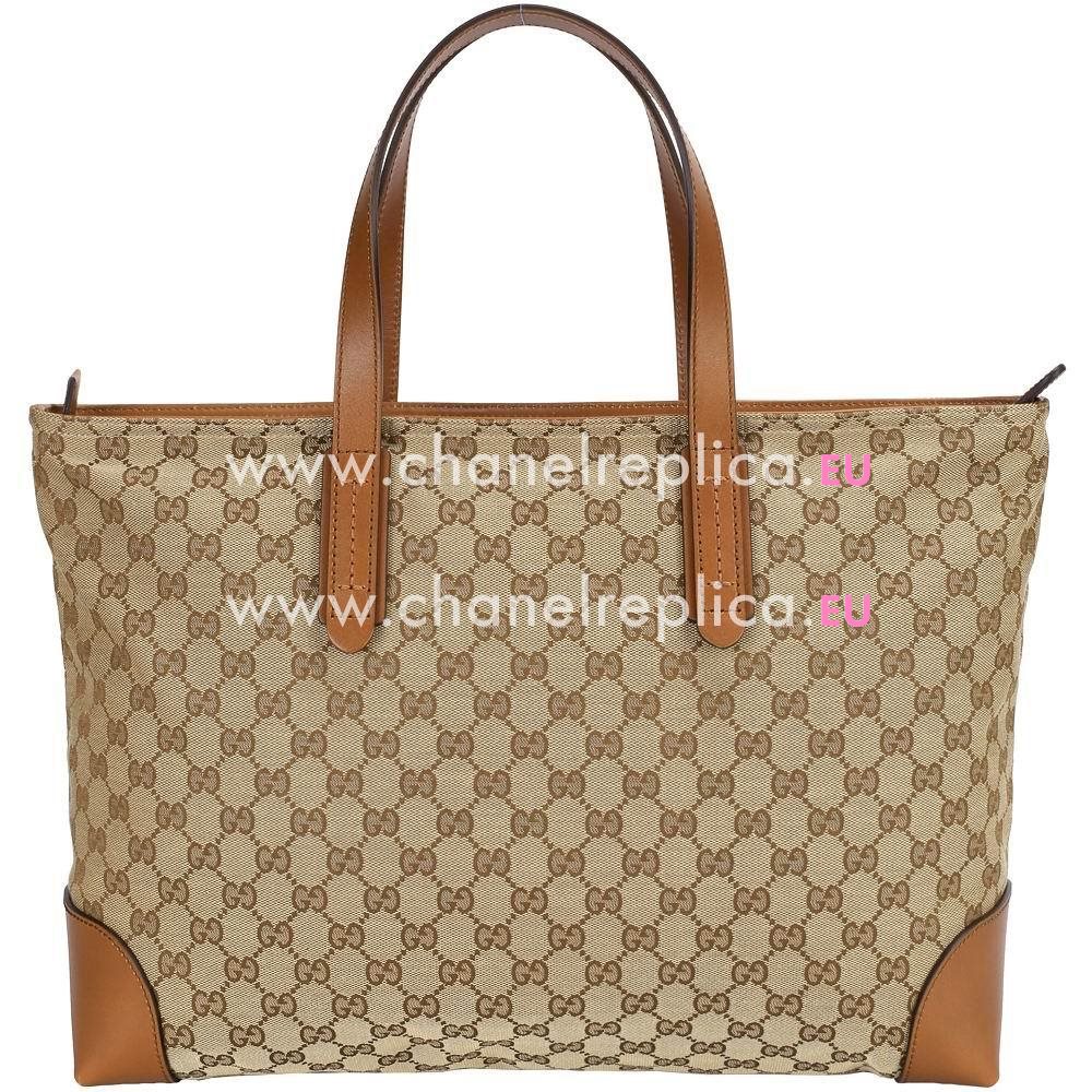 Gucci Classic Calfskin Tote Bag In Brown G5051526