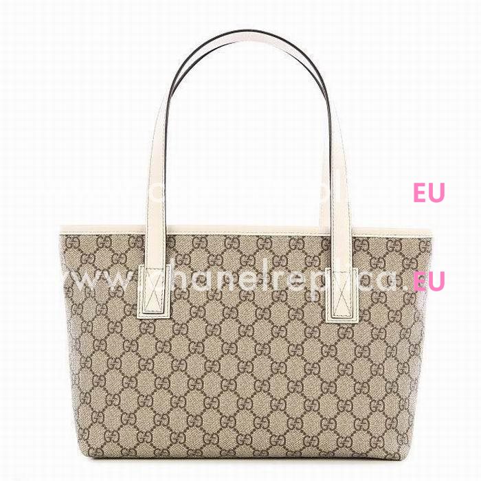 Gucci GG PVC Two Sided Tote Bag In White G5368638