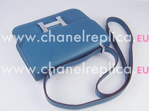 Hermes Constance Bag Micro Mini Med-Blue(Silver) H1017MBS