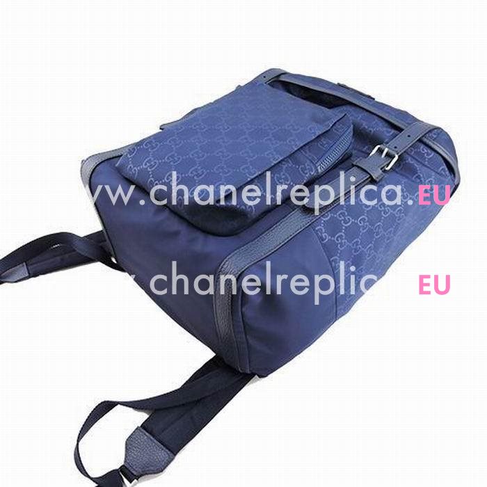 Gucci Borsa Guccissima Nylon Backpack Bag In Dark Blue G5594620