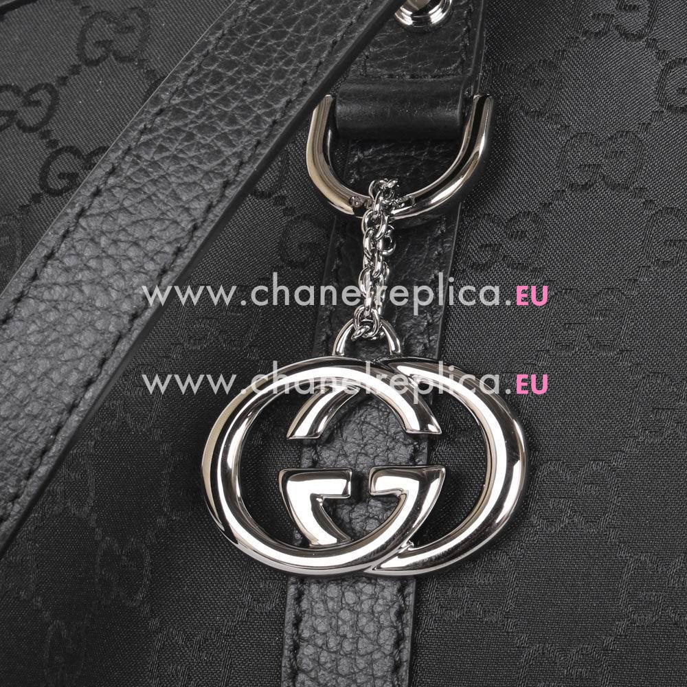 Gucci GG Leather Weaving Shoulder/Handle Bag In Black G5947077