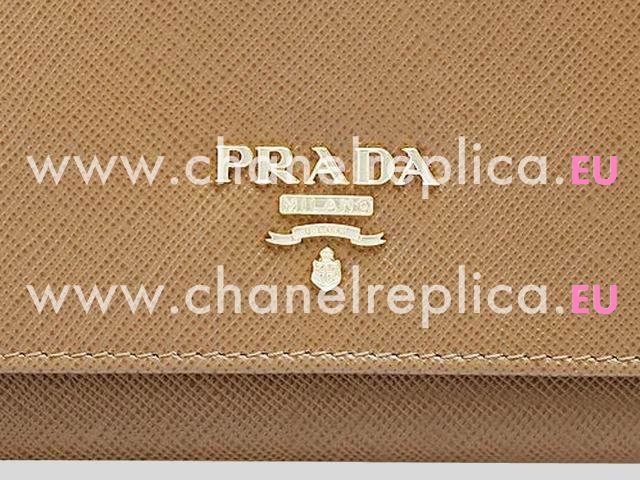2013 Prada Spring&Summer Cowhide Cluch Caramel Colour G415879