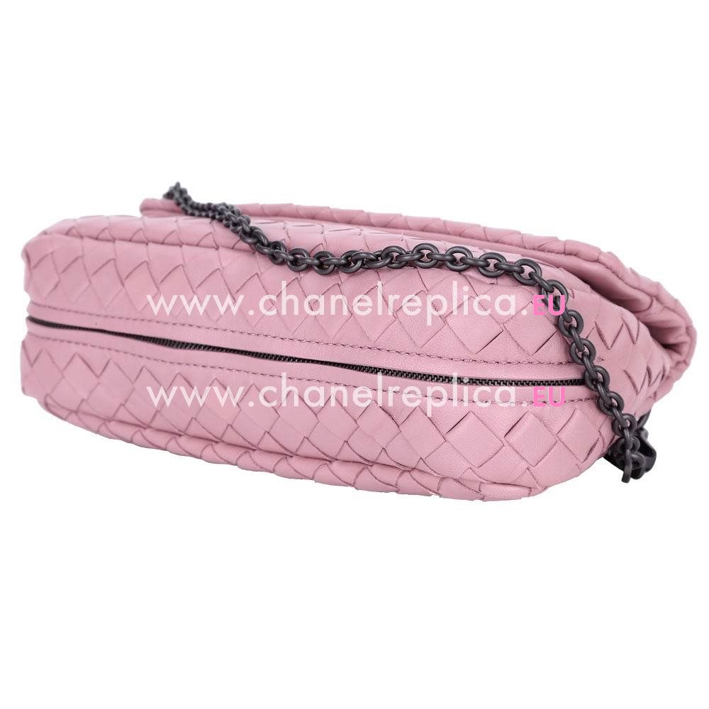 Bottega Veneta Crossbody Nappa Woven Shouldbag Pink B6110309