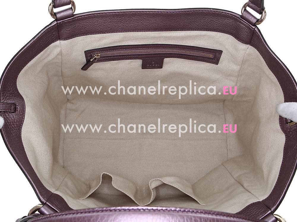Gucci Soho GG Caviar Calfskin Bag Champagne Purple G282309