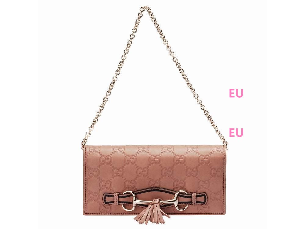 Gucci Emily Guccissima GG Calfskin Bag In Pink G521177