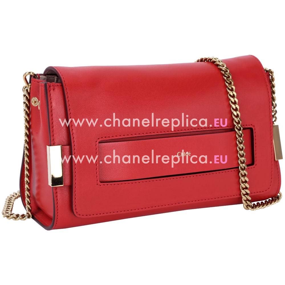 Chloe ELLE Goatskin Hand Bag In Red C417789