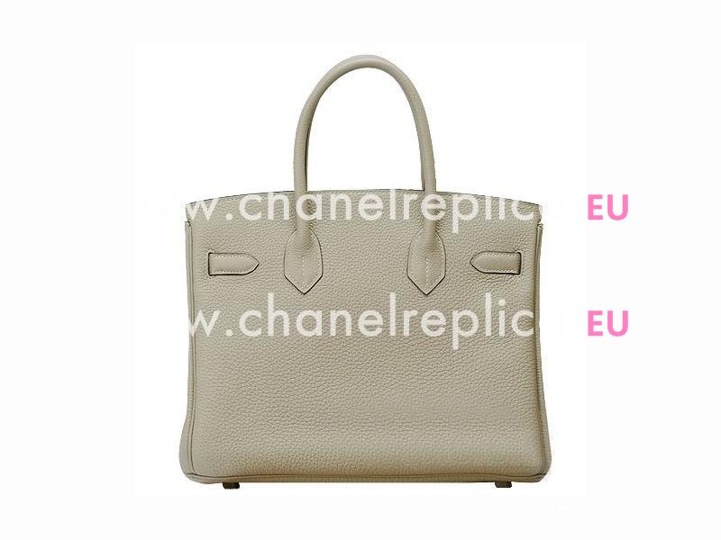 Hermes Birkin 30 Clemence Leather Elephant Grey(Silver) H1042EG