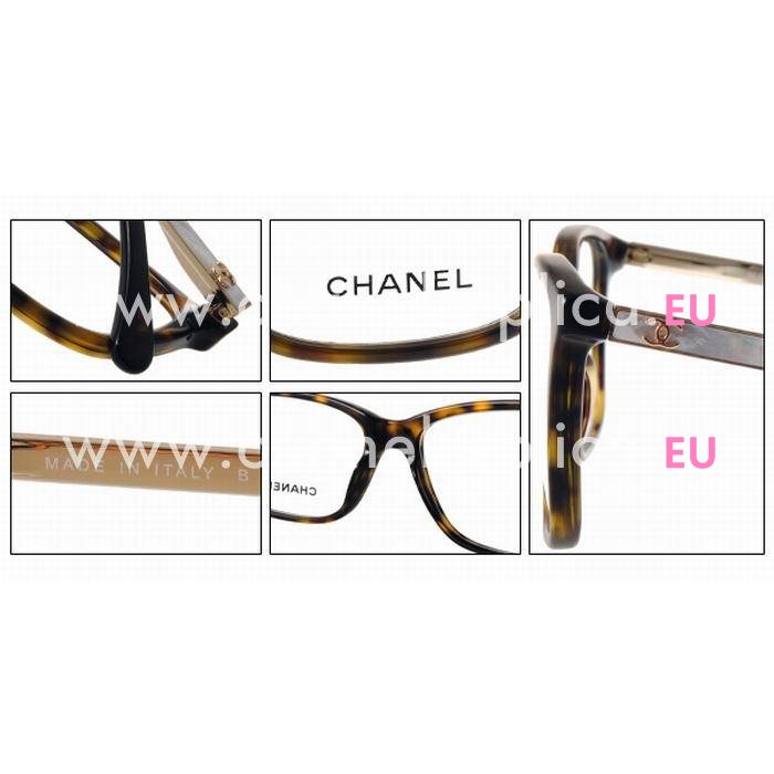 Chanel Classic Logo Amber brown/Gold Glasses CN3331H C714