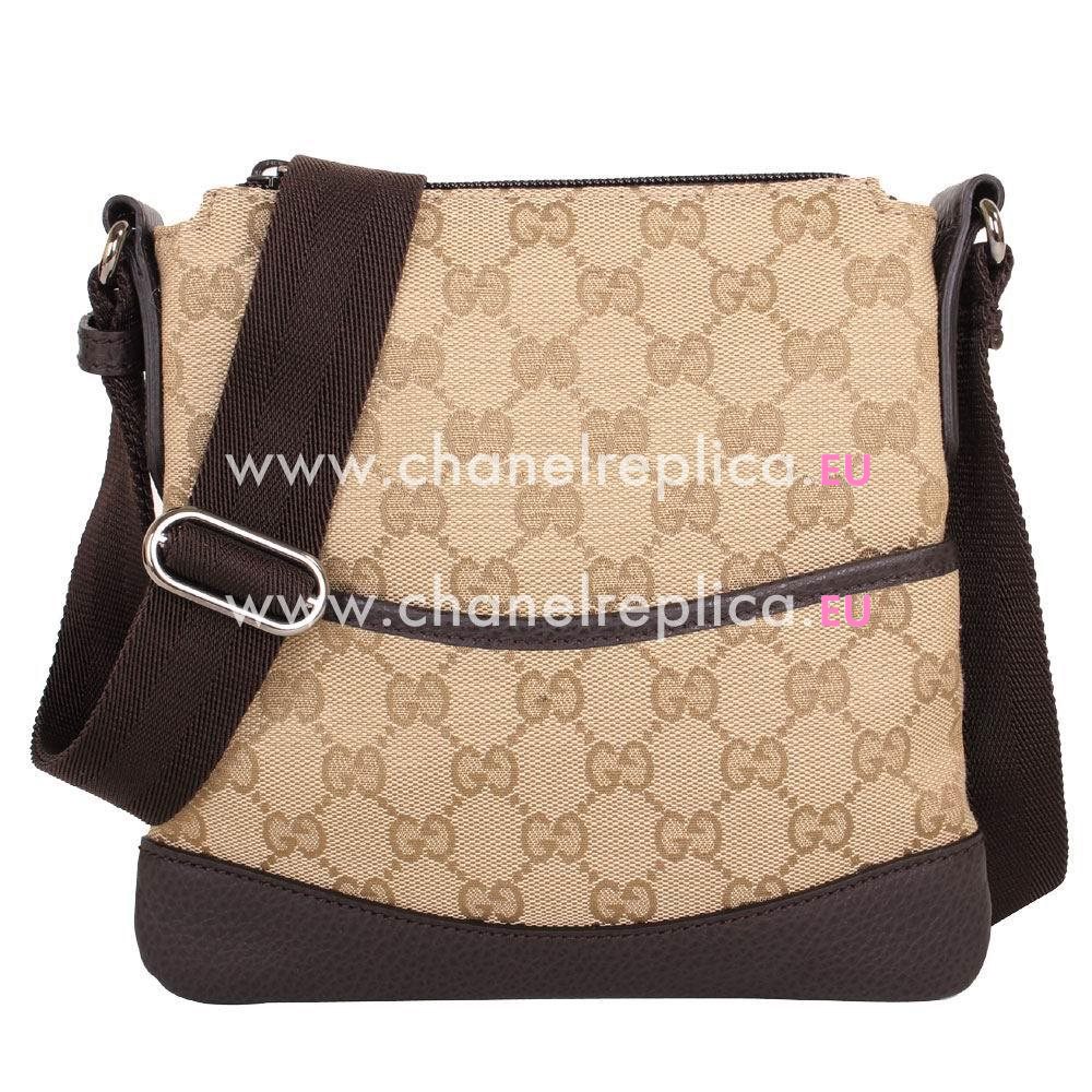 Gucci Plus GG Weaving Leather Bag In COffee G5177791