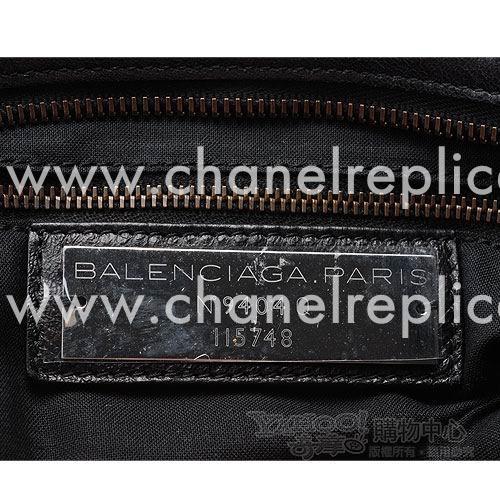Balenciage City Lambskin Aged Brass hardware Classic Bag Black B2654988