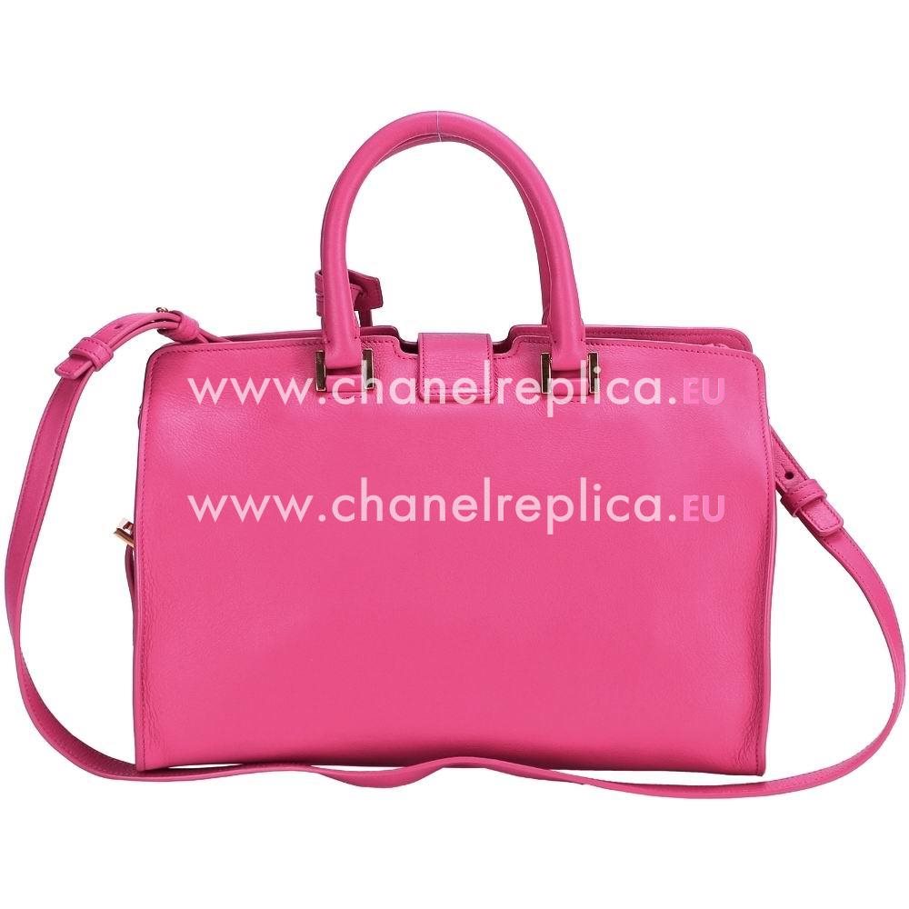 YSL CABAS PETIT CABAS Y Calfskin Medium Bag In Pink YSL5672955