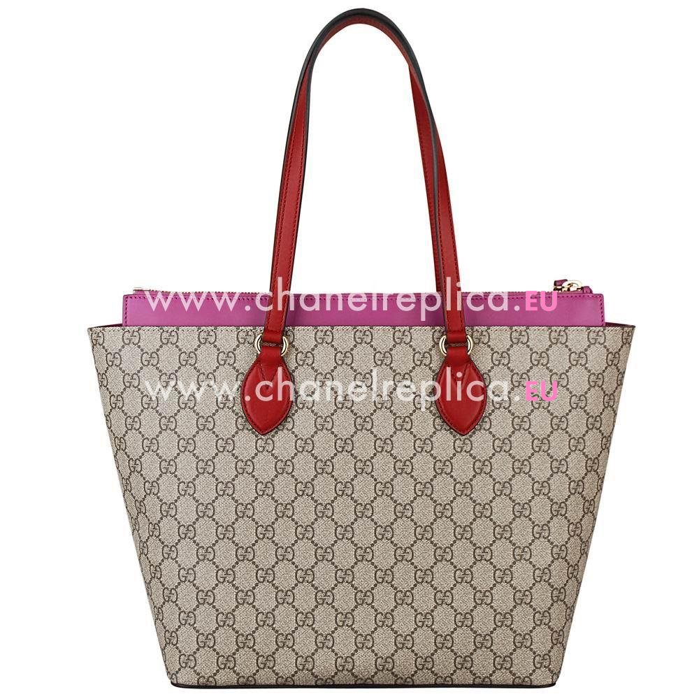 Gucci Classic GG PVC Tote Bag In Peach Red G559480