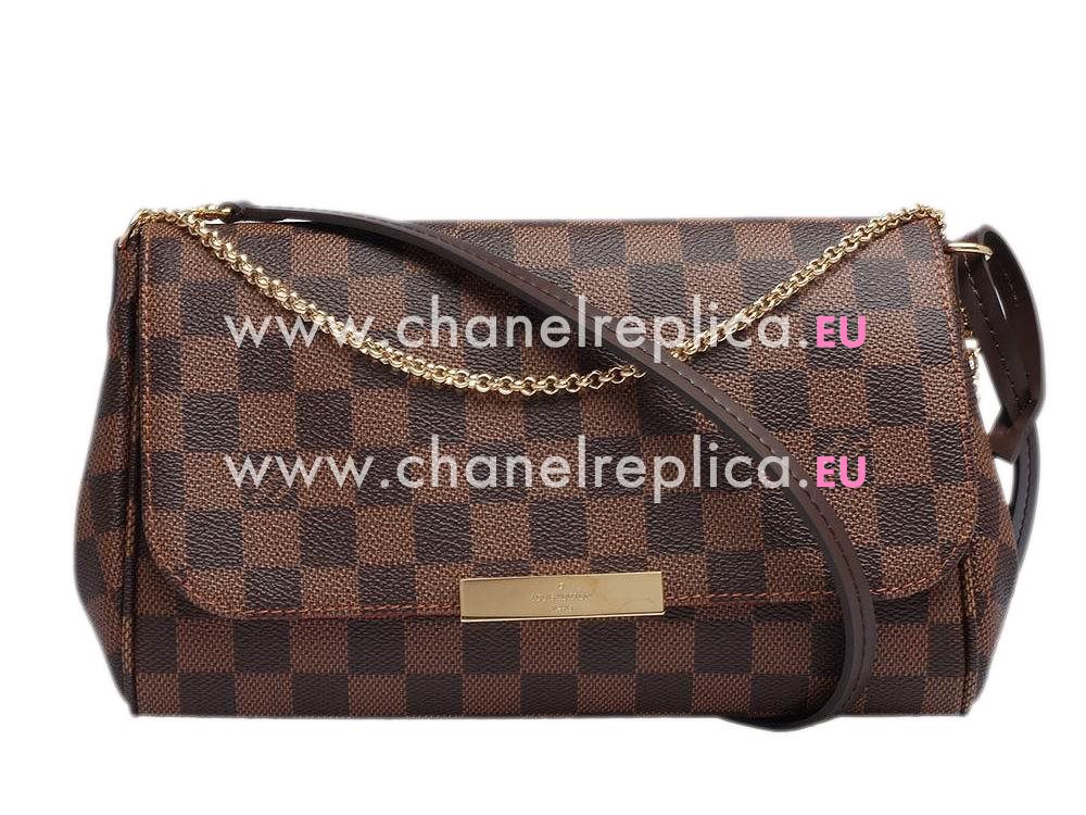 Louis Vuitton Damier Ebene Canvas Favorite MM Bag N41129