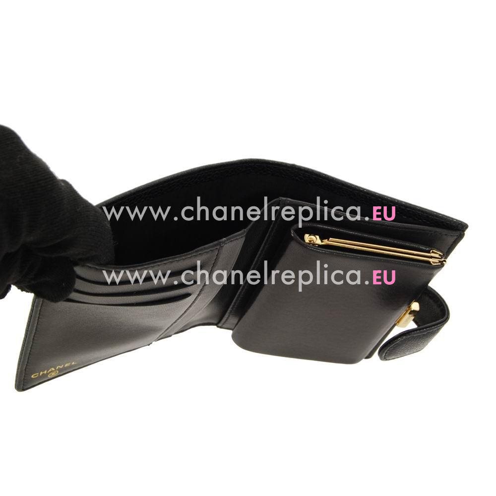 Chanel Classic Caviar Calfskin Wallet Black C6112112