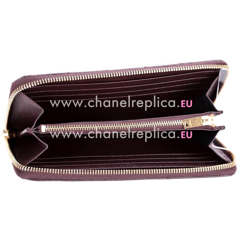 YSL Saint Laurent Monogram Y Cavar Calfskin Wallets In Burgundy YSL5720678