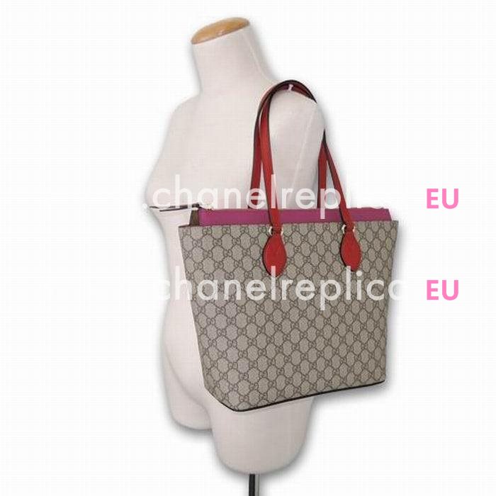 Gucci Classic GG PVC Tote Bag In Khaki Peach G559492
