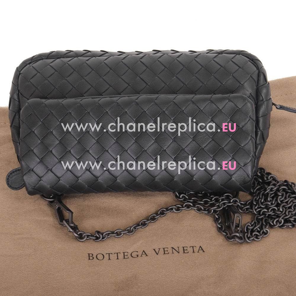 Bottega Veneta Crossbody Nappa Woven Shouldbag Black B5941669