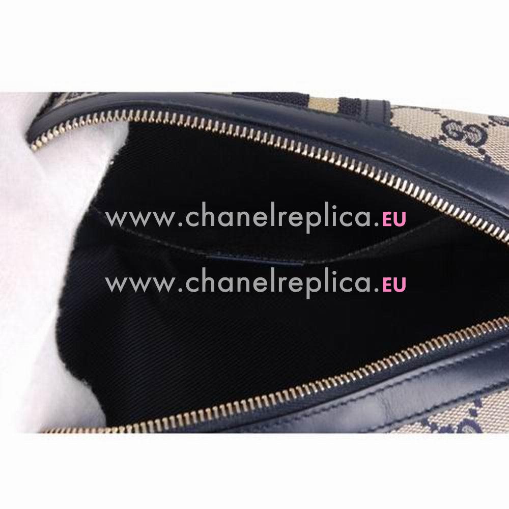 Gucci Classic GG Weavingr Bag In Blue G554913