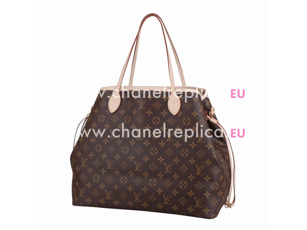 Louis Vuitton Monogram Canvas Neverfull GM Beige M40990