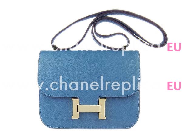 Hermes Constance Bag Micro Mini Med-Blue(Gold) H1017MBD