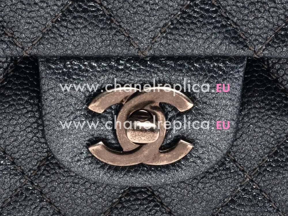 Chanel Caviar Anti-Gold CC Coco Bag Silver Gray A409220