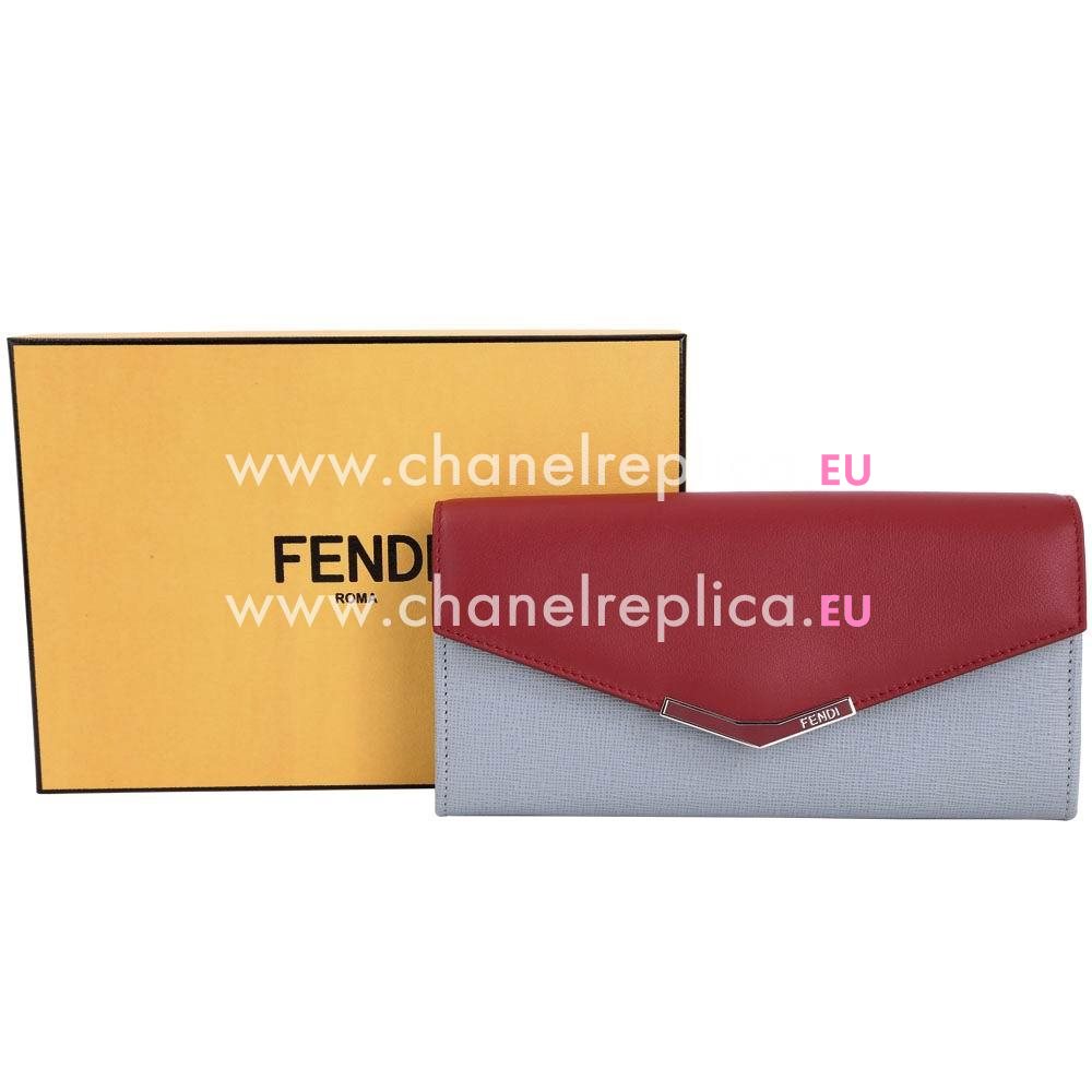 FENDI 2jours Calfskin Envelope Wallets Black F7041404