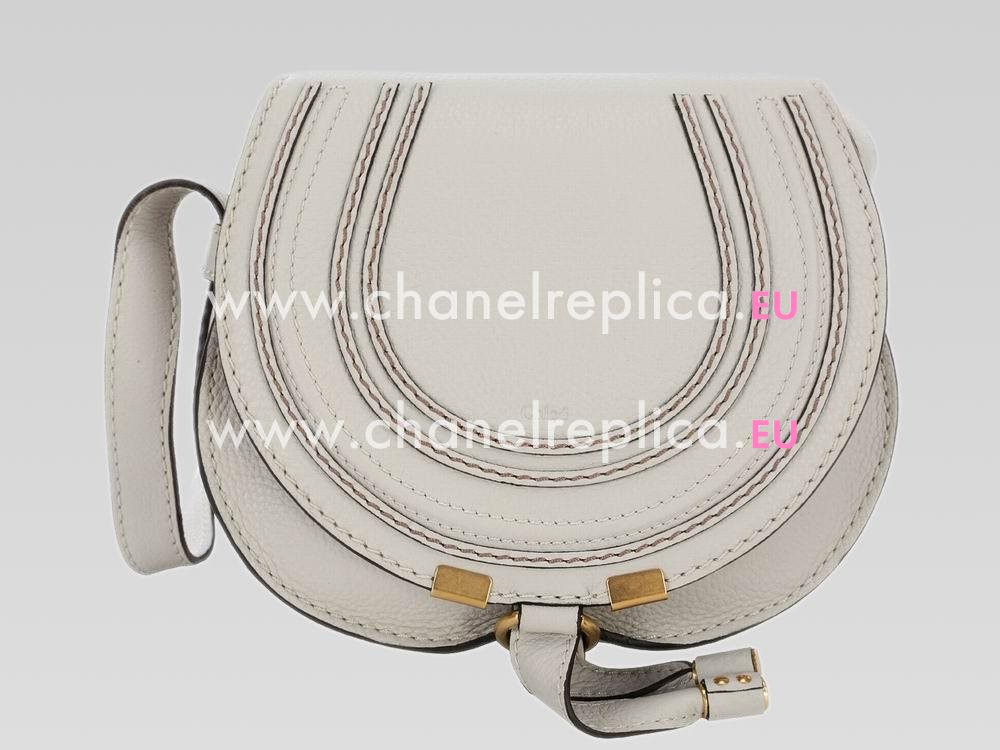 CHLOE Nano Marcie Calfskin Crossbody Bag Offwhite C460376