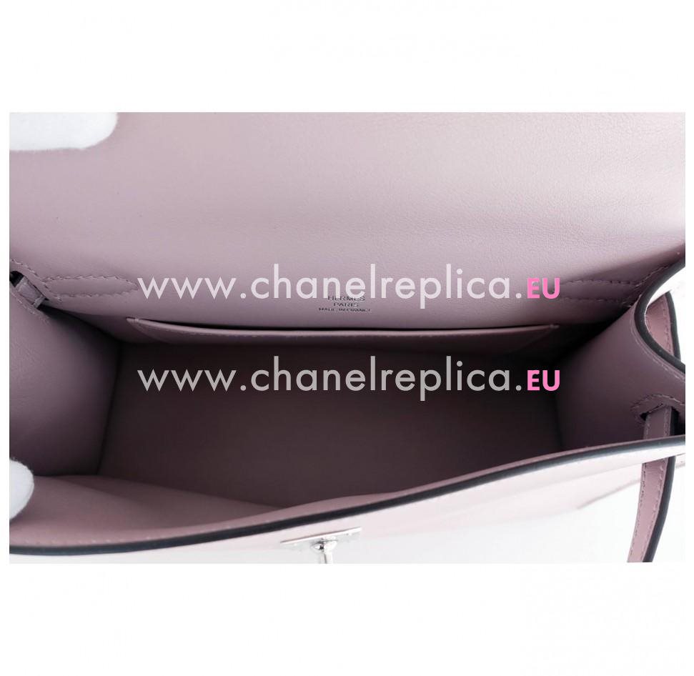 Hermes Kelly Mini Pochette Swift Leather Palladium Lavender Romantic HK1022GKP