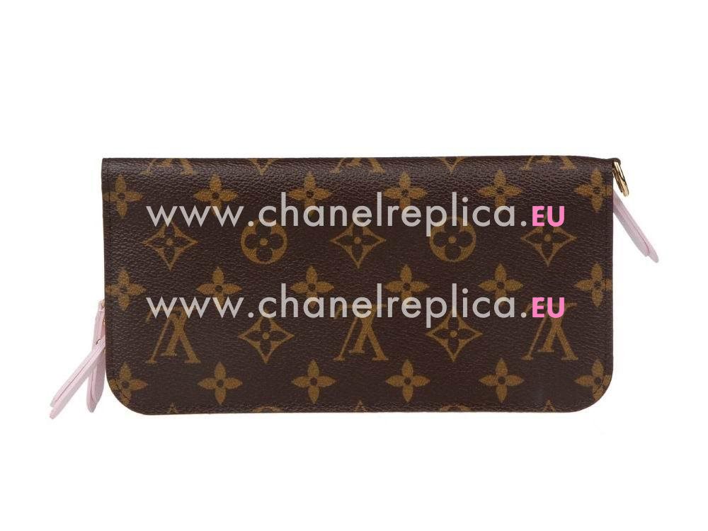 LOUIS VUITTON 2010 MONOGRAM CANVAS INSOLITE FLEURI ROSE WALLET M60226