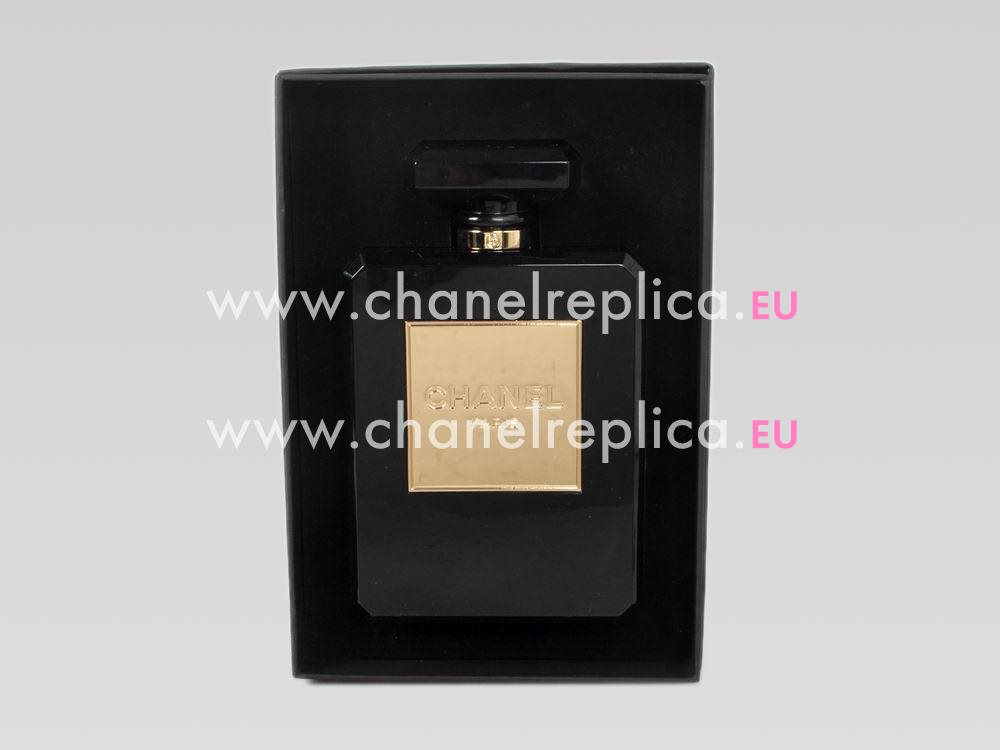 Chanel No.5 Bottle Bag Black With Gold Hardware A45899