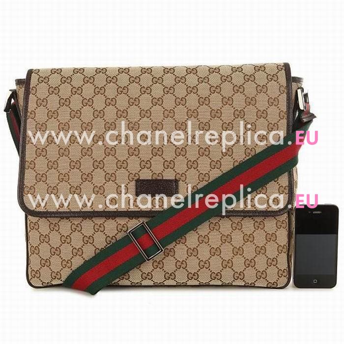 Gucci Classic GG Calfskin Leather Shoulder Bag In Coffee G5624503