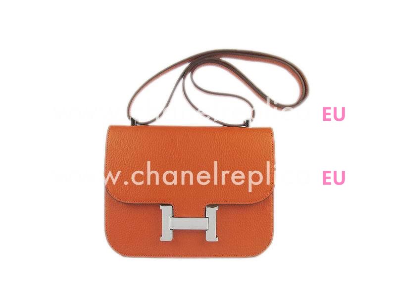 Hermes Constance Bag Micro Mini Orange(Silver) H1017ORS