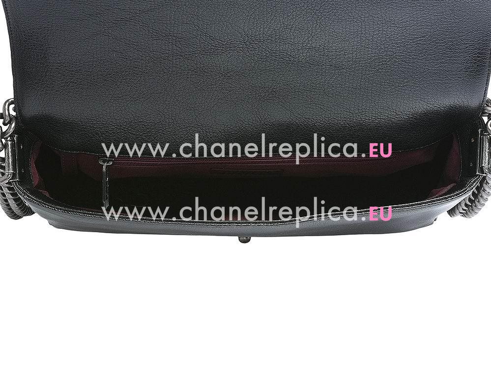 Chanel Lambskin Colorful 30cm Bag Chain Black/Gray A719168