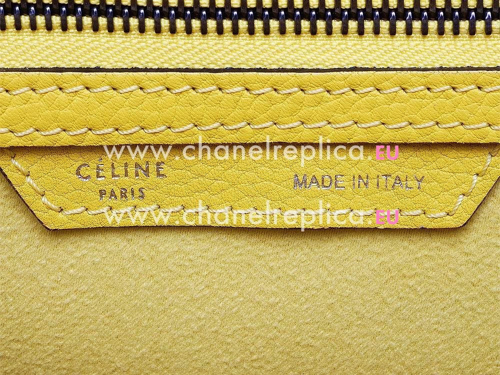 Celine Micro Luggage Bubble Calfskin Nano Bag Light Yellow CE52212