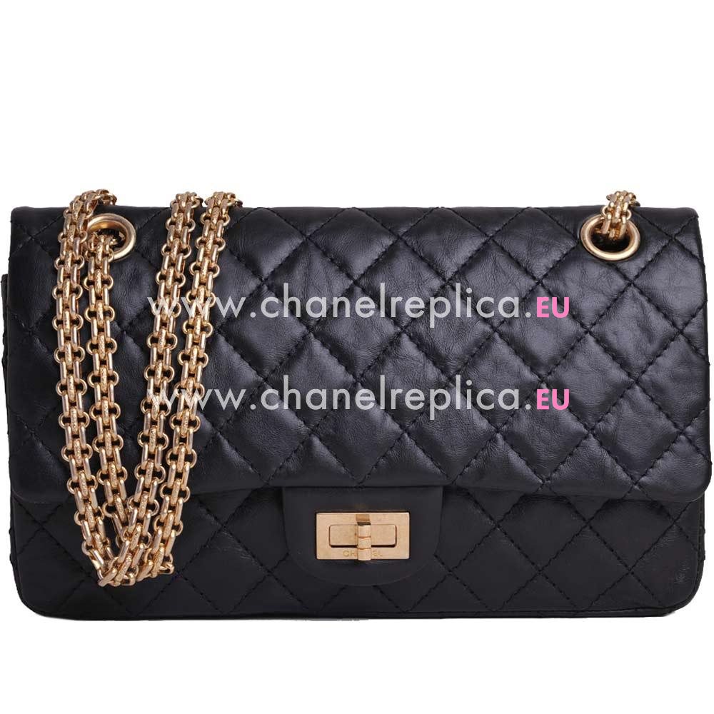 Chanel Jumbo Reissue Aged Calfskin Bag Black (Antique-Gold) A375866