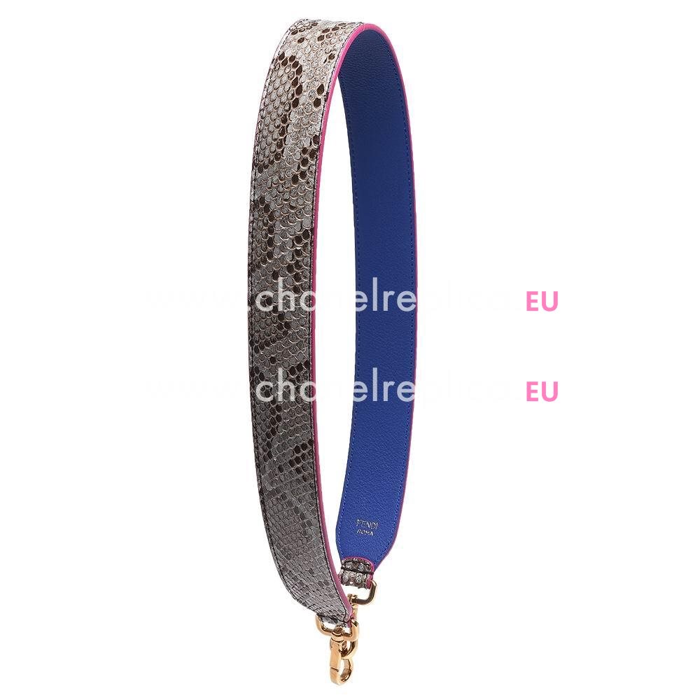 FENDI Classic Strap You Python Skin Straps Purple F1548735