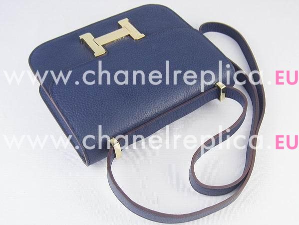 Hermes Constance Bag Micro Mini Deep Blue(Gold) H1017DBG