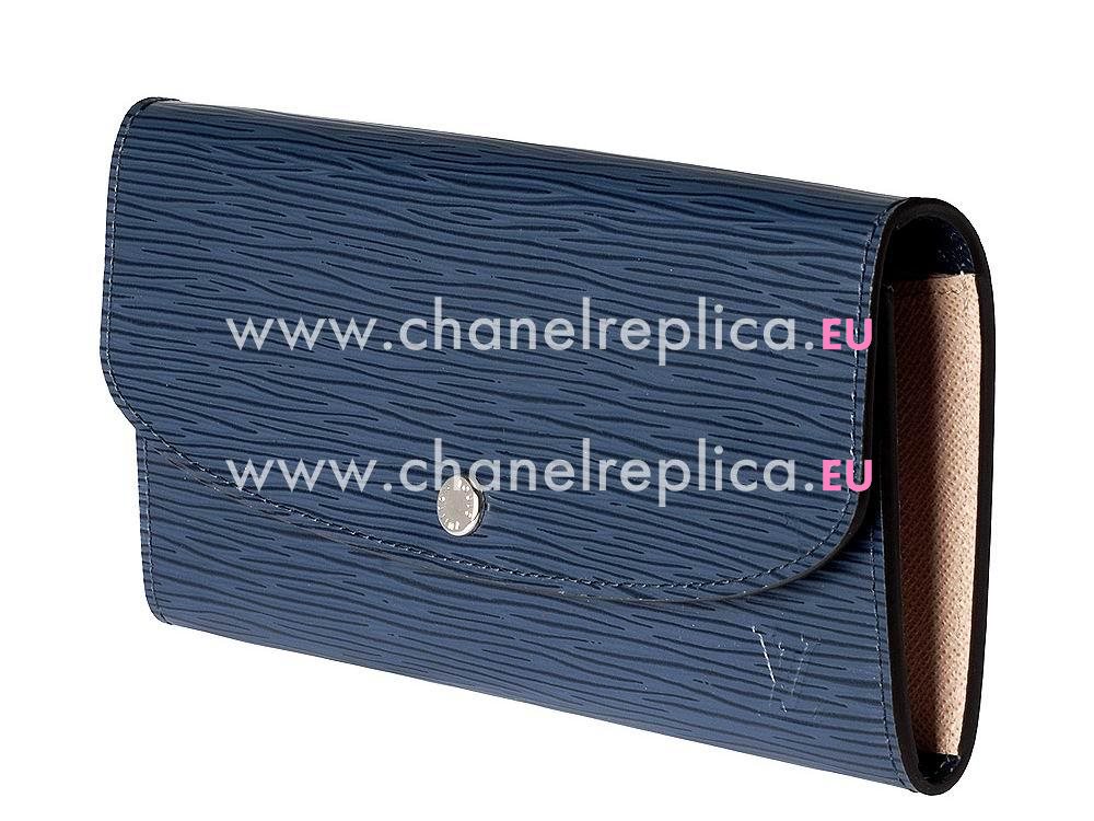 Louis Vuitton Epi Leather Emilie Wallet Blue M60854