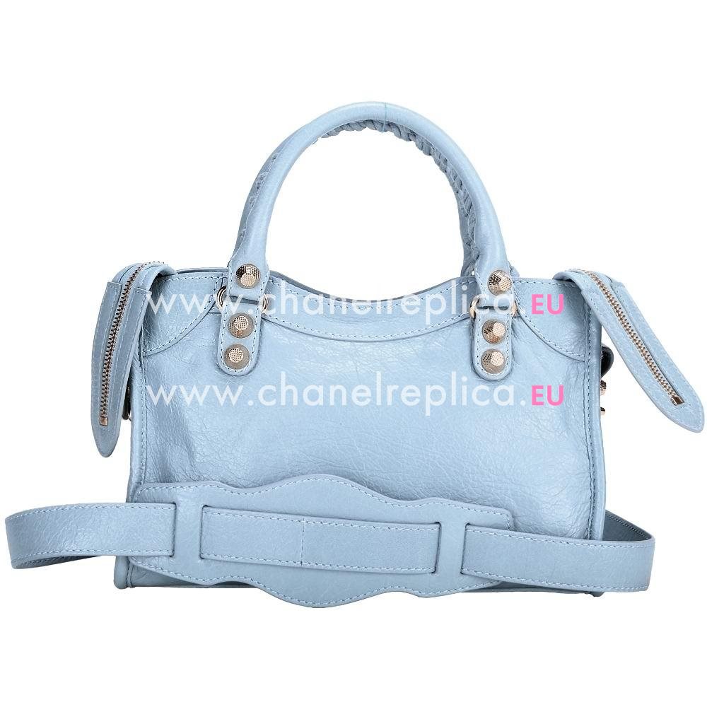 Balenciage City Lambskin Gold hardware Classic Mini Bag Pink Blue B5660902