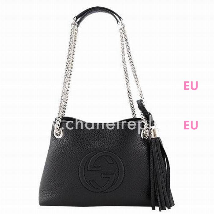 Gucci Soho GG Calfskin Bag Black G5594635