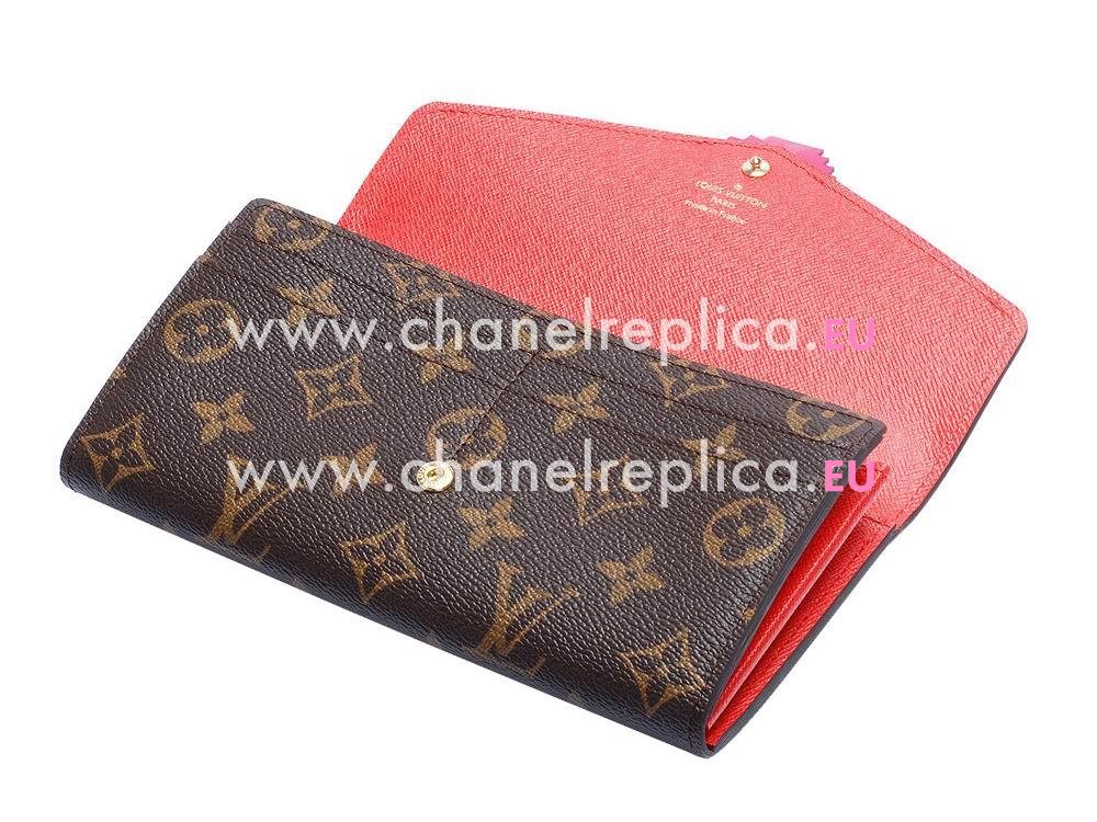 Louis Vuitton Monogram Canvas Sarah Wallet Totem Flamingo M61348