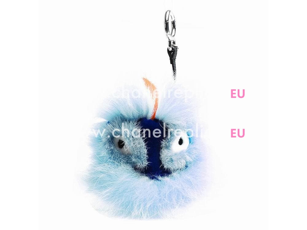 FENDI Cucaoo Bag Bugs The Fox Pandent Blue/Orange F4BD59463