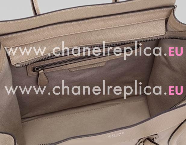 Celine Calfskin Medium Nano Luggage Bag Coco-Grey CE44895