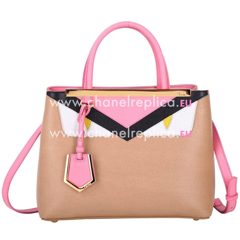 Fendi Petite 2Jours Cowhide Hand/shouldbag Skin Color F1548679