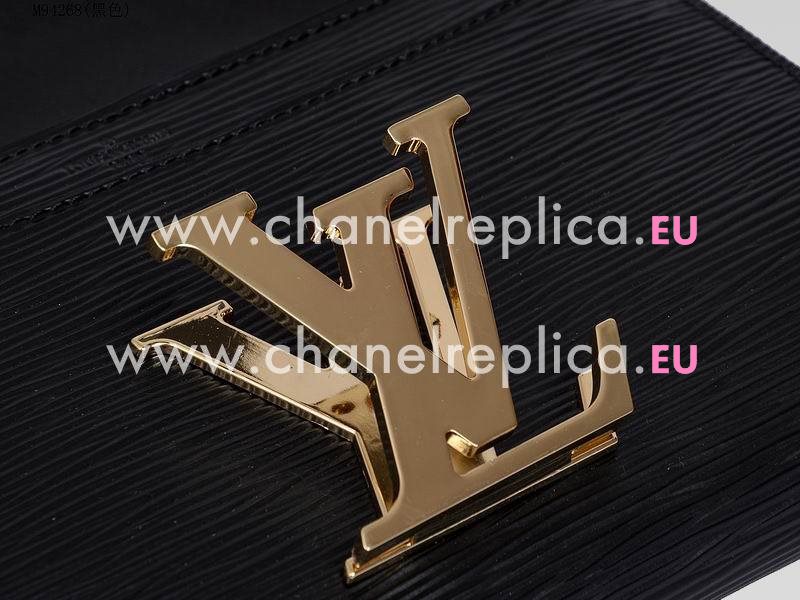 Louis Vuitton Eip Leather Evening Clutch Chain Black M94268