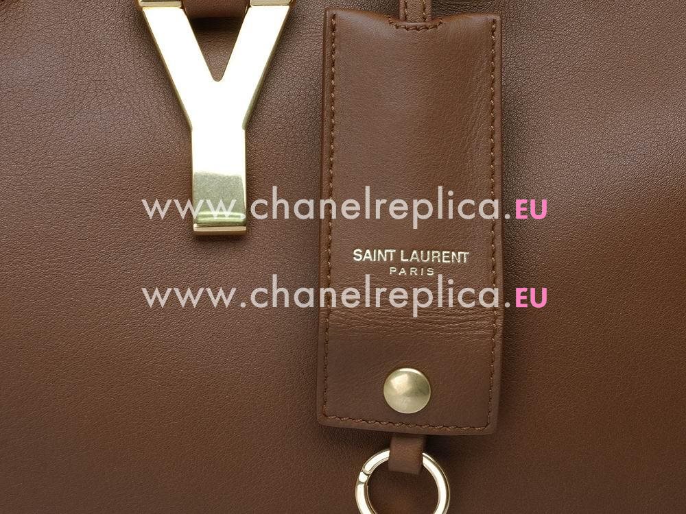 YSL Petit Cabas Chyc Y Calfskin Doctor Small Bag Havana YSL492098