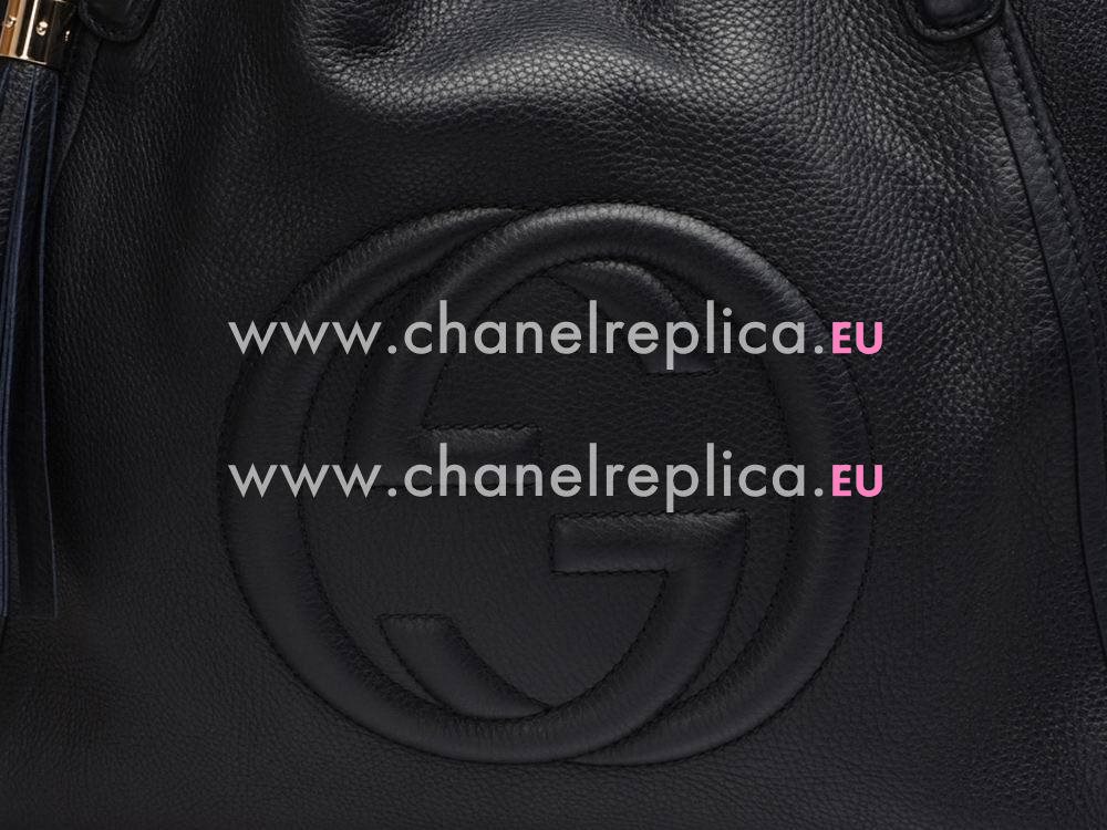 Gucci Soho GG Calfskin Bag Blue G5138006
