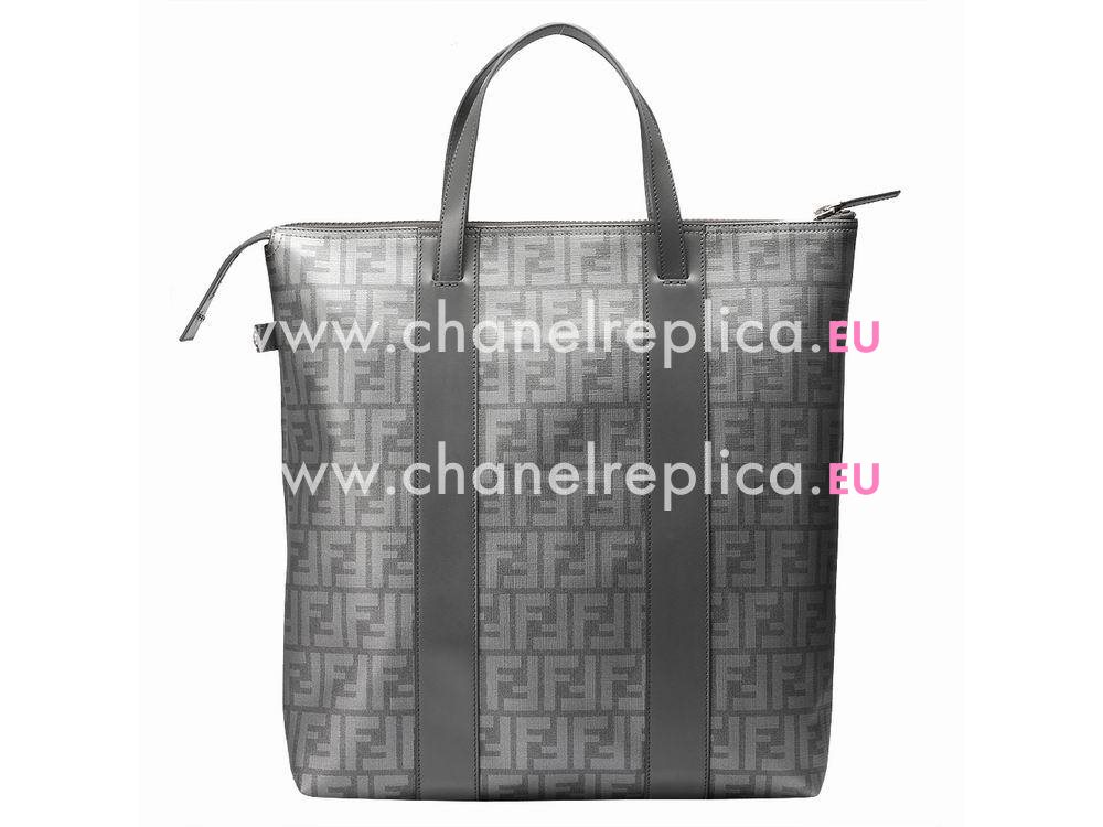 FENDI Classic FF Logo PVC Bag In Gray F4837210